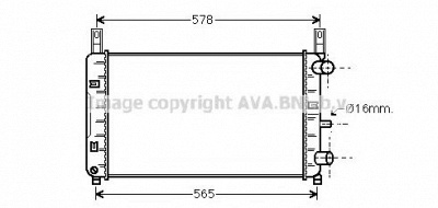 AVA QUALITY COOLING fda2117 -  Радиатор, охлаждение двигателя